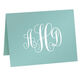 Grand Monogram Folded Shimmer Note Cards Image 7 of 10